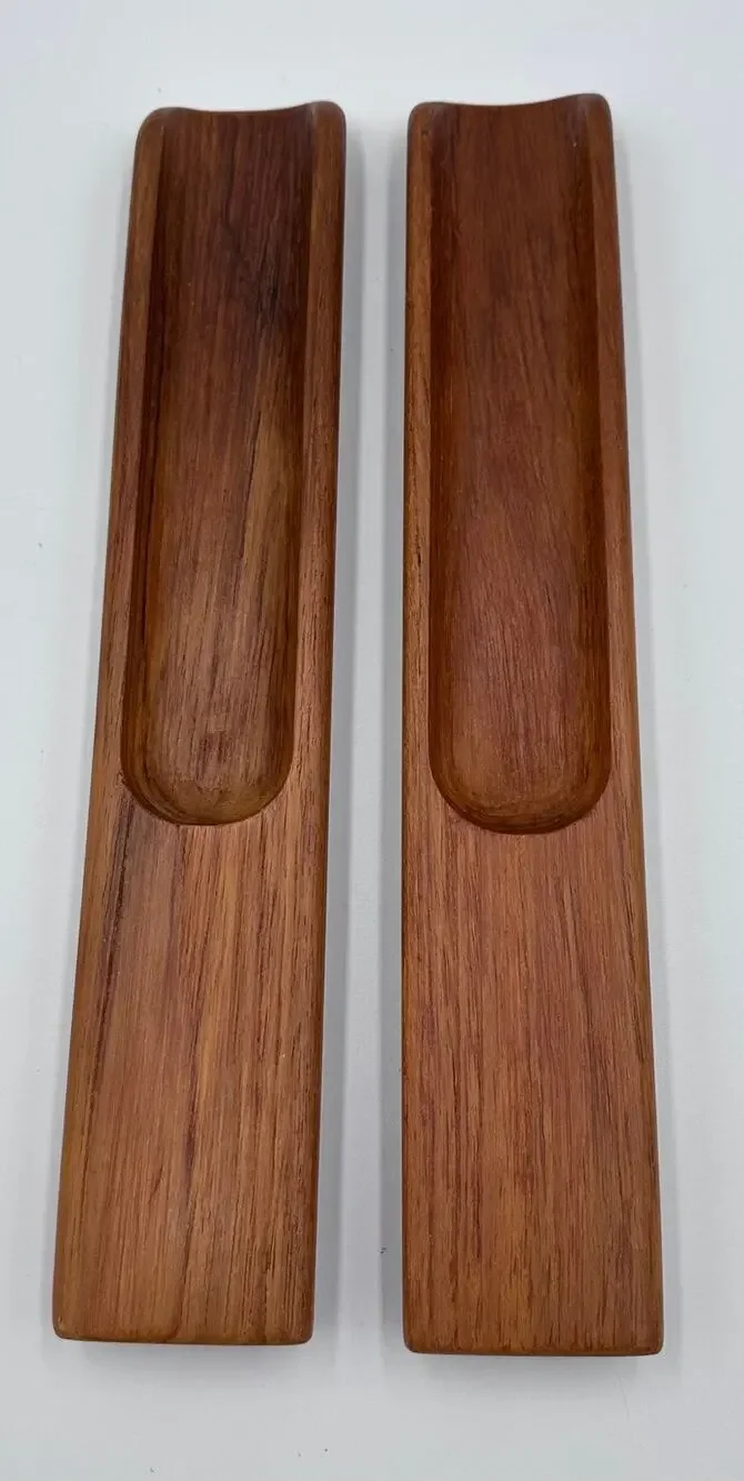 Mid-Century Danish Modern Dansk Teak Salad Servers Tongs by Jens Quistgaard 2pc